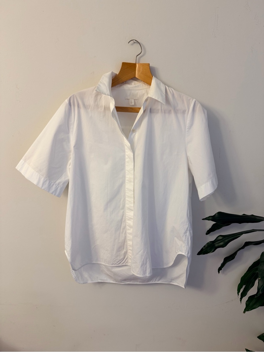 COS White Button-Up Shirt